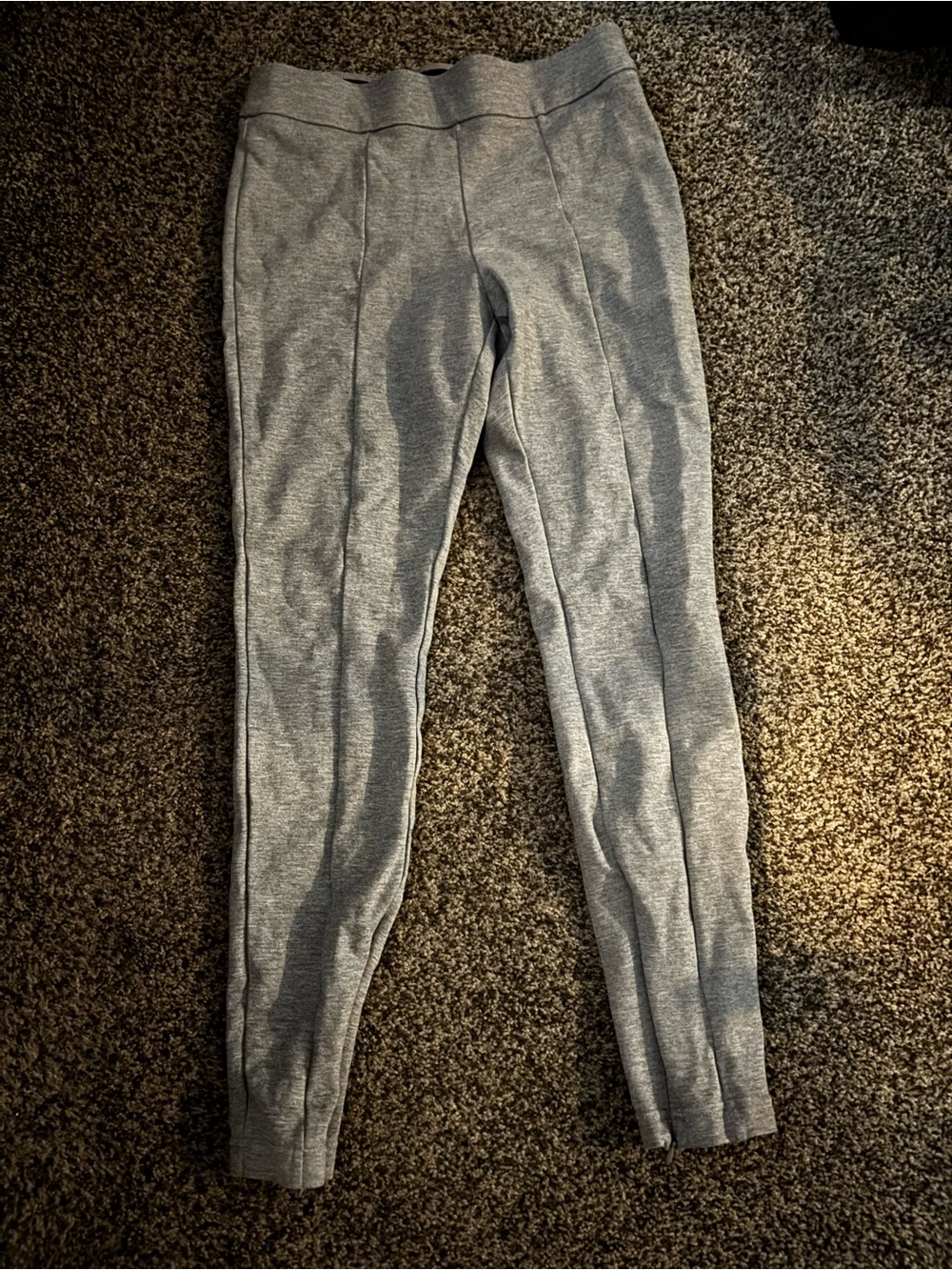 Women's M a new day pull on Gray Slim Fit Pants w/ zippered ankle
